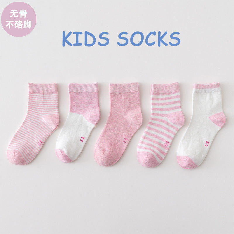 GD24051908春夏新款兒童襪中筒 新生寶寶襪子卡通寶寶類批發(上面是5雙的價格)(9-12天到貨)