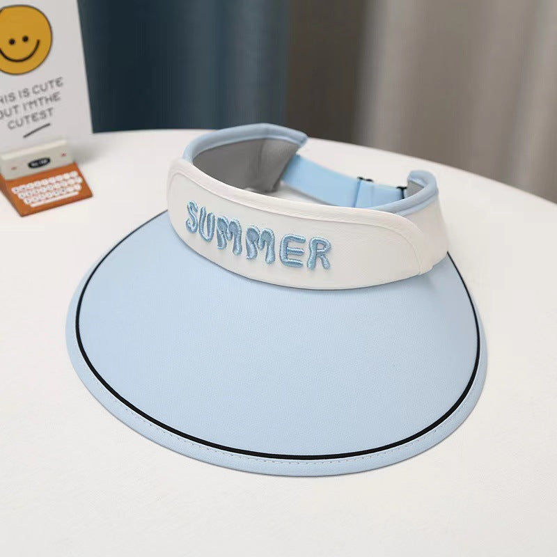 GD24051902兒童防曬帽夏季防暑空頂太陽帽男童女寶大帽簷遮陽帽(9-12天到貨)