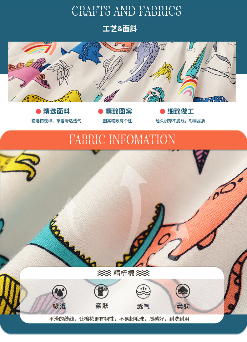 E26040811邊境女童裙設計夏時尚印花公主裙歐美中小童裙