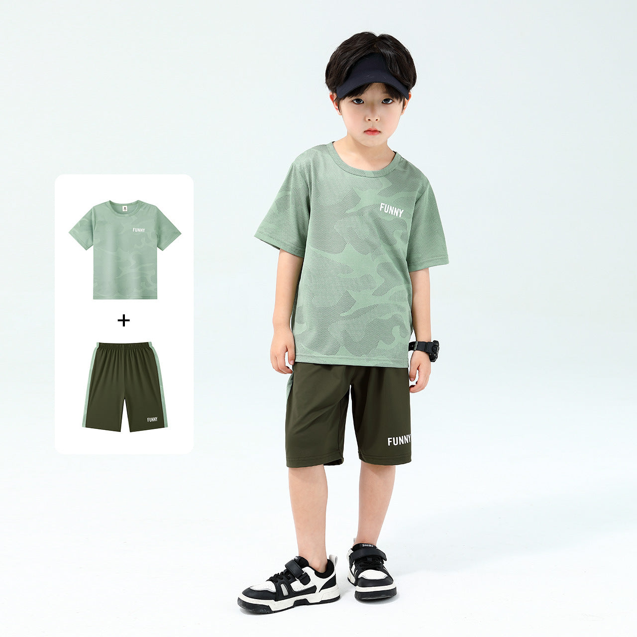 Z24060101新款兒童運動夏季男童衣服