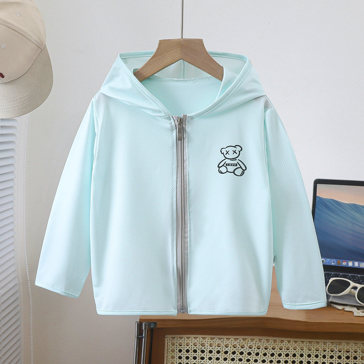 Z25022318冰絲薄款兒童防曬衣透氣防曬男童女童防曬服夏日防曬衫