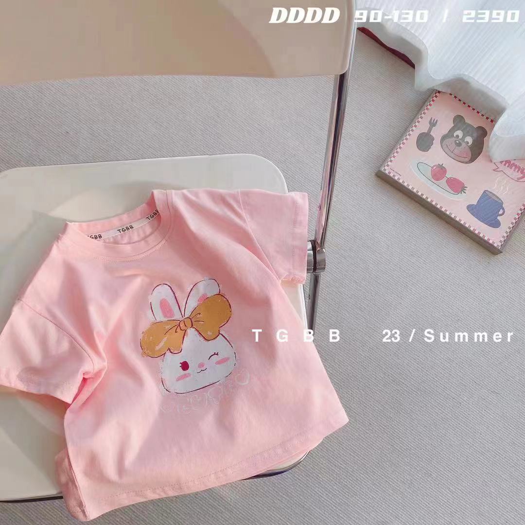 CA23072703童裝夏季新款兒童短袖t 恤寶寶可愛印花男女童上衣