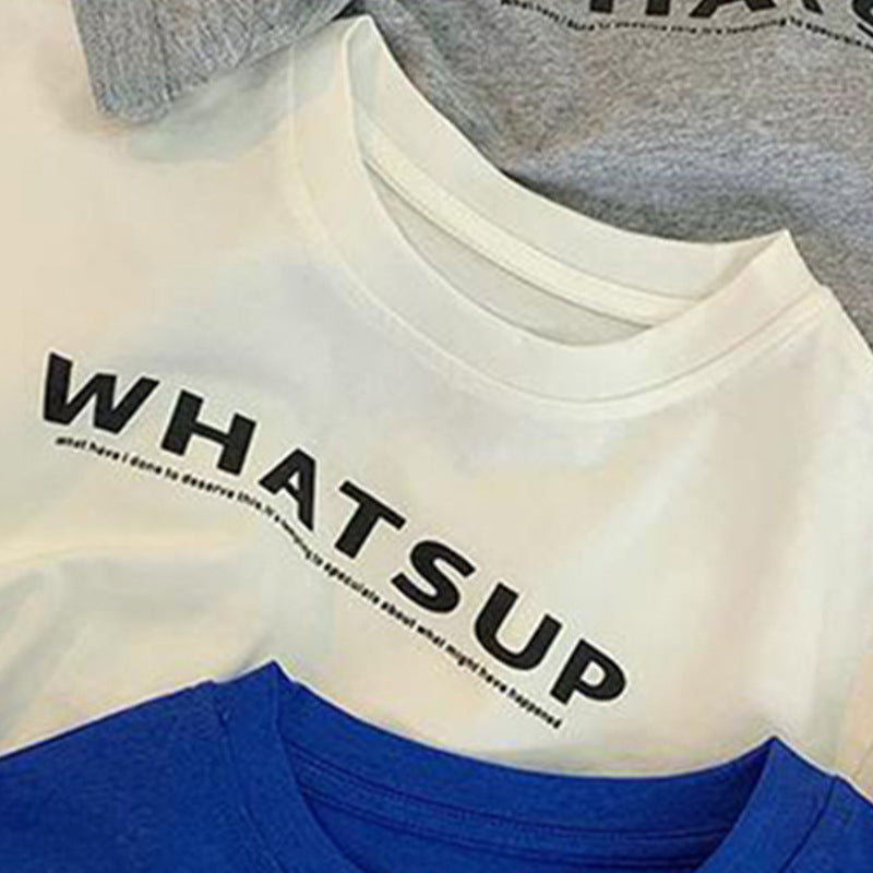 CA23072713純棉寶寶兒童短袖t恤衫-韓版百搭男女童時尚上衣