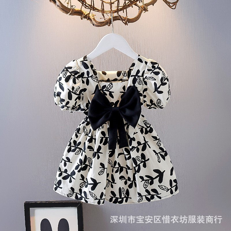 A25072302女童公主洋裝夏季小童薄洋氣女寶寶夏裝裙子