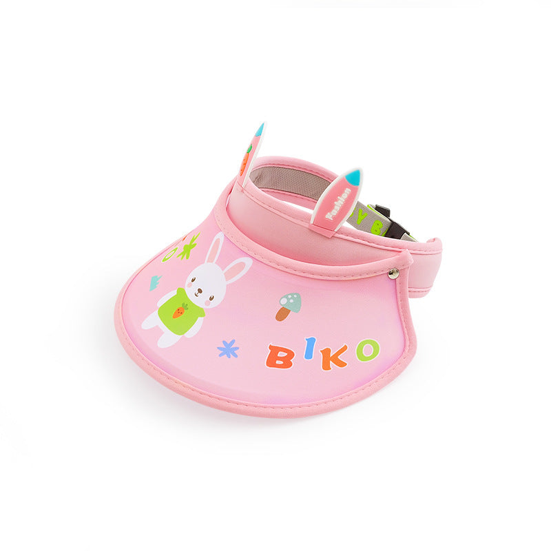 GD24051902兒童防曬帽夏季防暑空頂太陽帽男童女寶大帽簷遮陽帽(9-12天到貨)