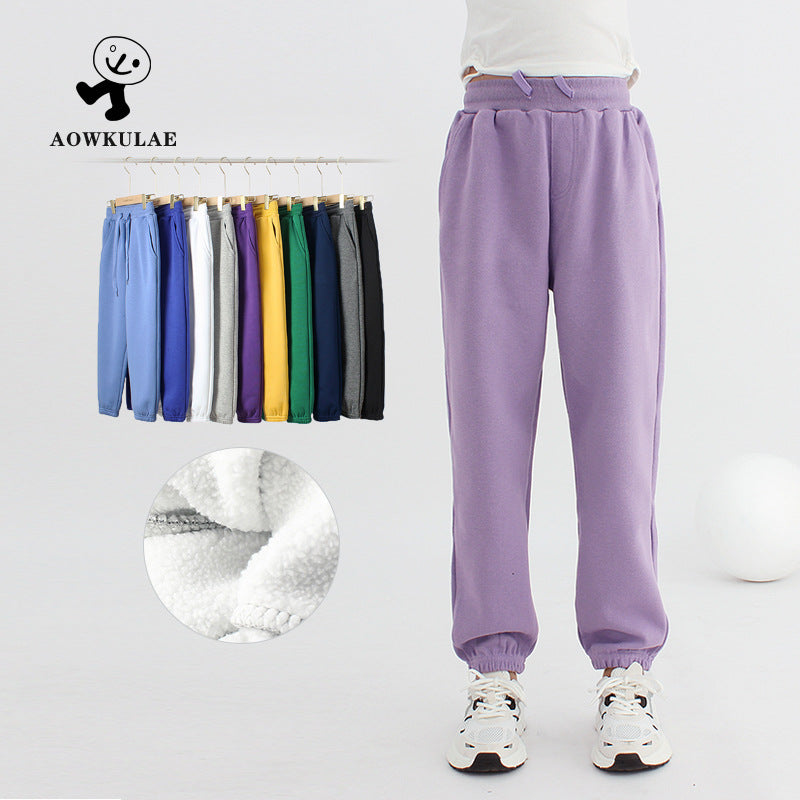 FI25101410女童秋季韓國版新款百搭長袖衛衣中大童寬鬆撞色上衣兒童衛衣