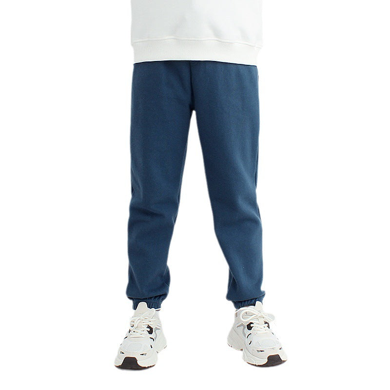 FI25101416秋季童褲韓版新款男童運動長褲大童純色休閒褲