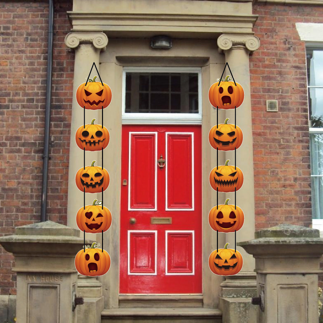 Z24081805萬聖節 派對裝飾 南瓜裝飾掛飾 門掛 萬聖節門前佈置用品