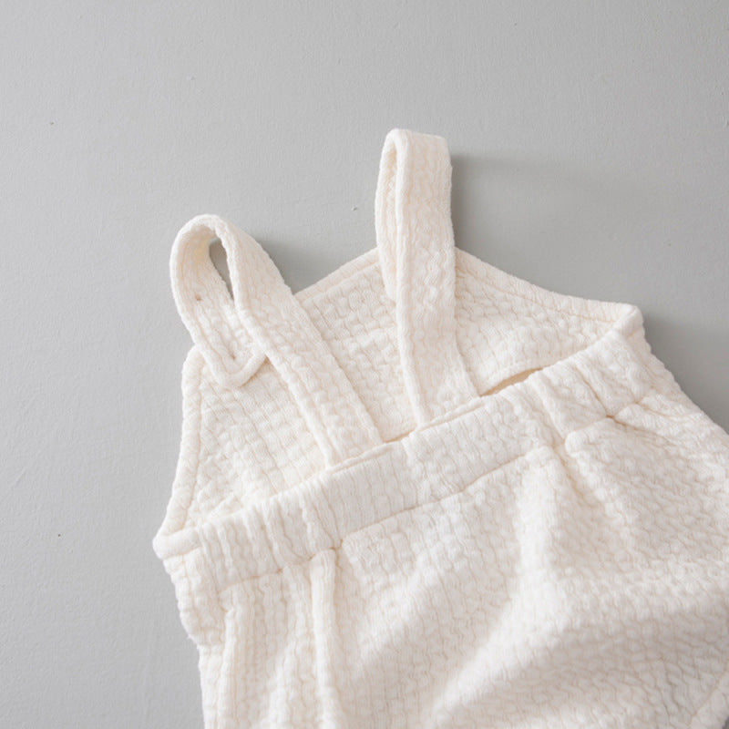 GB23080330韓版ins新生嬰兒衣服可愛兔子背帶爬服小動物造型包屁連體衣哈衣