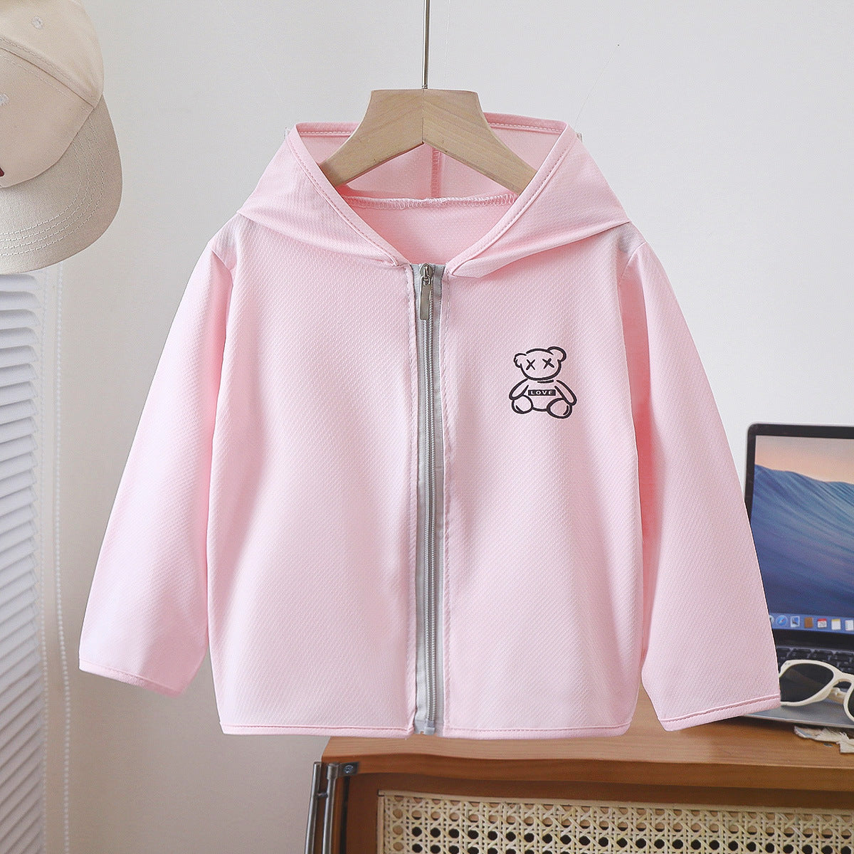 Z25022318冰絲薄款兒童防曬衣透氣防曬男童女童防曬服夏日防曬衫