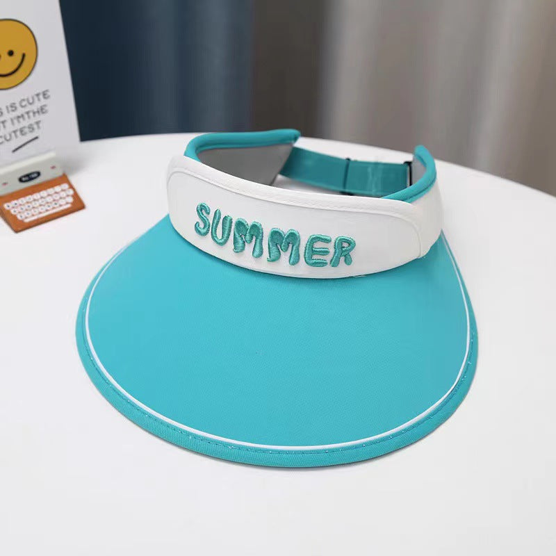 GD24051902兒童防曬帽夏季防暑空頂太陽帽男童女寶大帽簷遮陽帽(9-12天到貨)