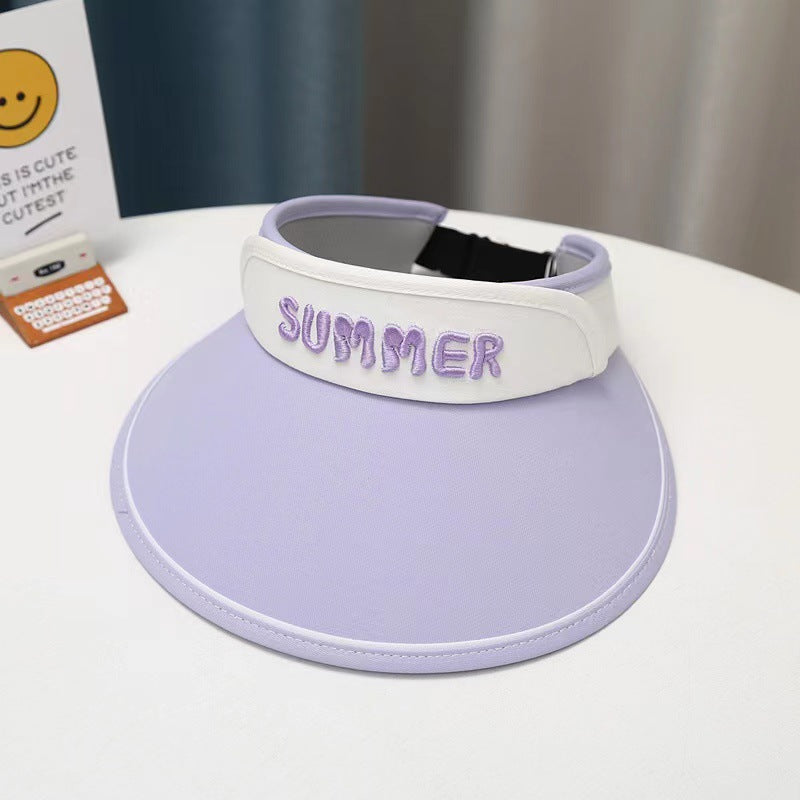 GD24051902兒童防曬帽夏季防暑空頂太陽帽男童女寶大帽簷遮陽帽(9-12天到貨)