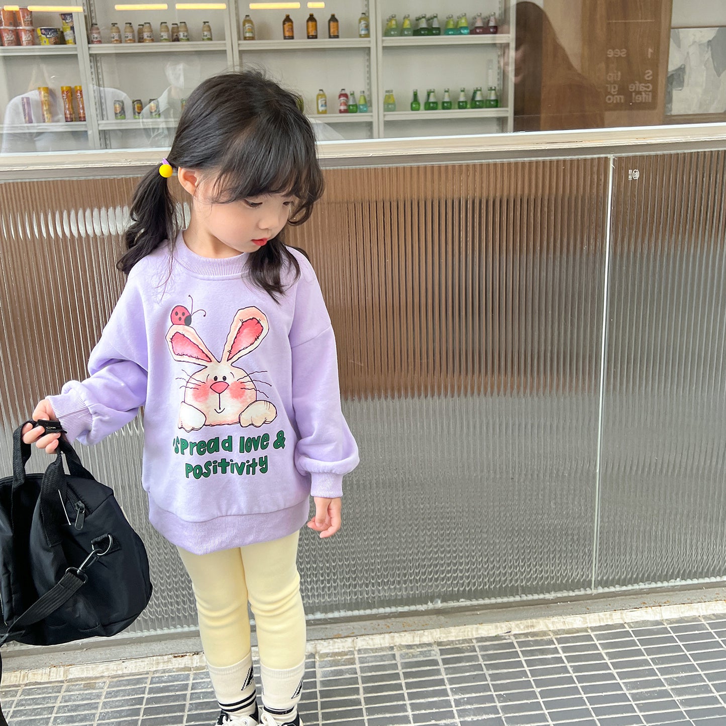 CA23101817女童加絨緊身褲冬款兒童時尚保暖長褲潮寶寶洋氣百搭褲子