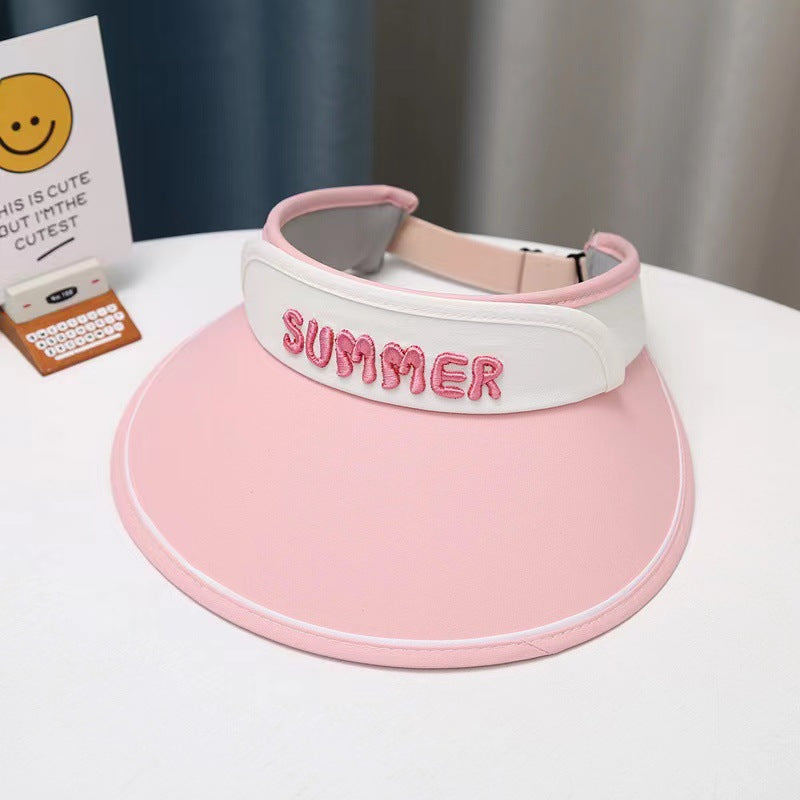 GD24051902兒童防曬帽夏季防暑空頂太陽帽男童女寶大帽簷遮陽帽(9-12天到貨)