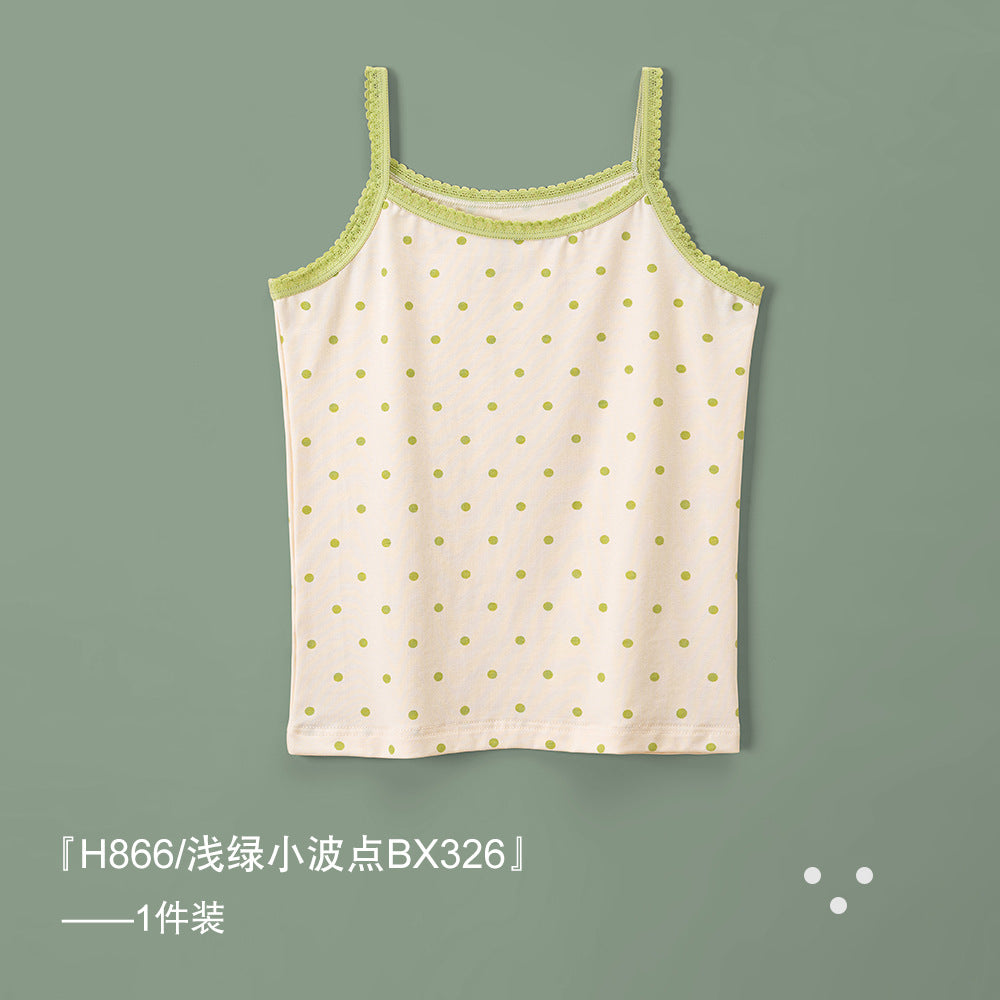 S23071315女童背心-春夏薄款a類純棉韓版女寶寶吊帶衫童裝女孩上衣批發