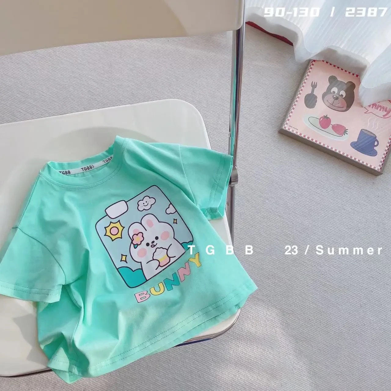 CA23072703童裝夏季新款兒童短袖t 恤寶寶可愛印花男女童上衣