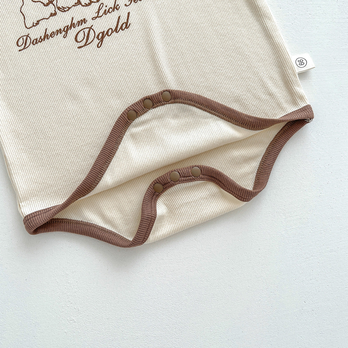 Z25022331嬰兒夏季刺繡碎花側腰蝴蝶結嬰幼兒哈衣女寶寶無袖薄款爬服