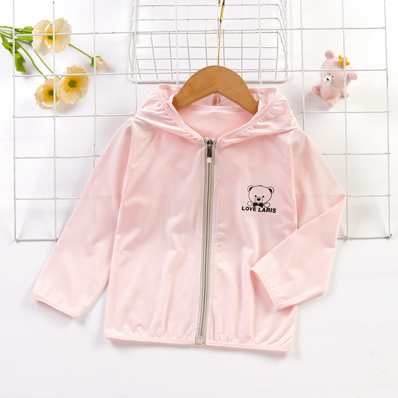 CD25050310兒童防曬衣冰絲洋氣女童衣服夏季輕薄款卡通外套男童女童