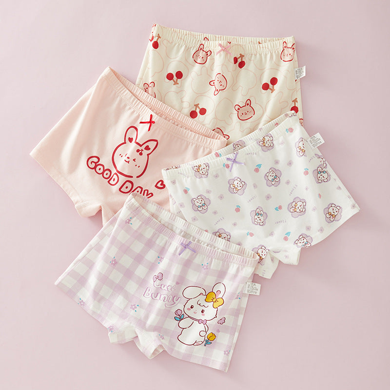 Z25040116女童內褲純棉a類棉兒童女孩短褲小童女孩平角褲夏季薄款不夾屁屁