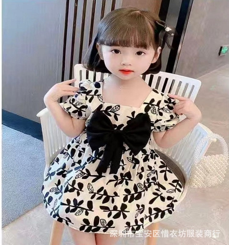 A25072302女童公主洋裝夏季小童薄洋氣女寶寶夏裝裙子