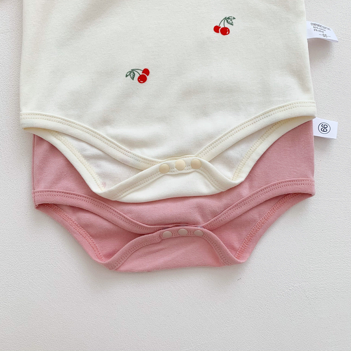 G23051601嬰兒夏裝薄款包屁衣-櫻桃爬爬服