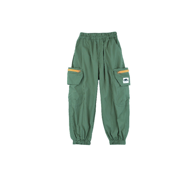 FK26032004山系童裝兒童束腳工裝長褲2026夏季戶外運動輕薄防水中大童防蚊褲(FK開頭~需混搭3件~廠商才有出貨哦)(品質很好,請放心購買)