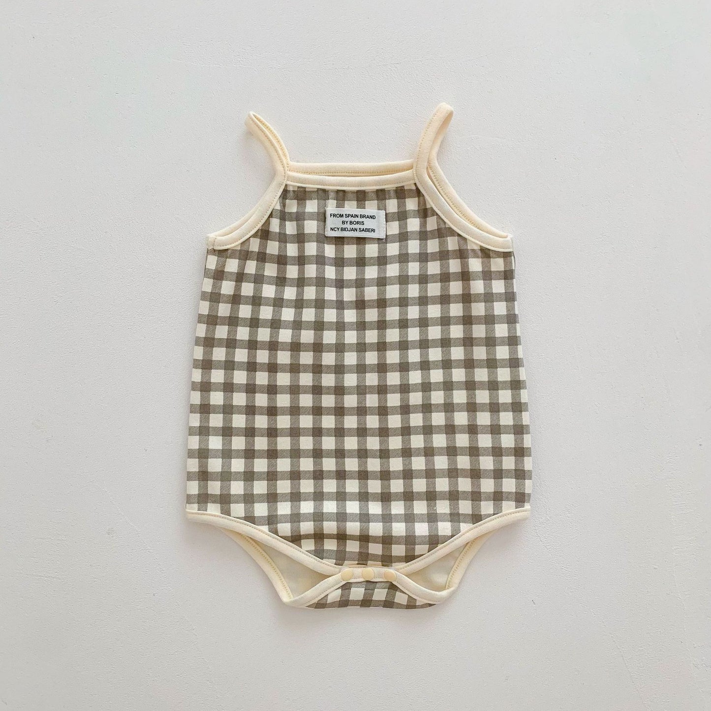 24041401 ins夏季男女嬰兒吊帶包無人機衣三角哈衣爬爬服寶寶小背心無袖連身衣