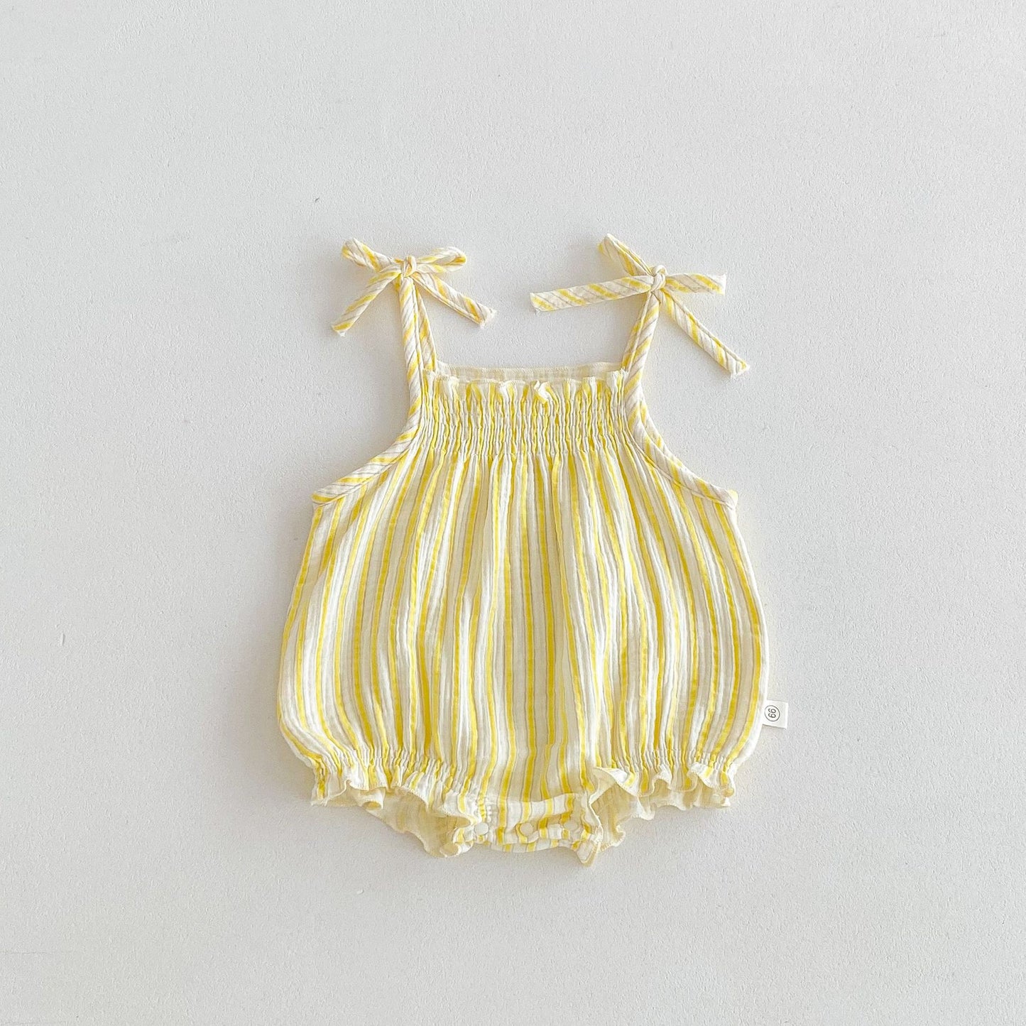 Z25022324夏日嬰兒衣服韓版薄款吊帶包屁衣甜美嬰童寶寶碎花連身衣可愛夏裝