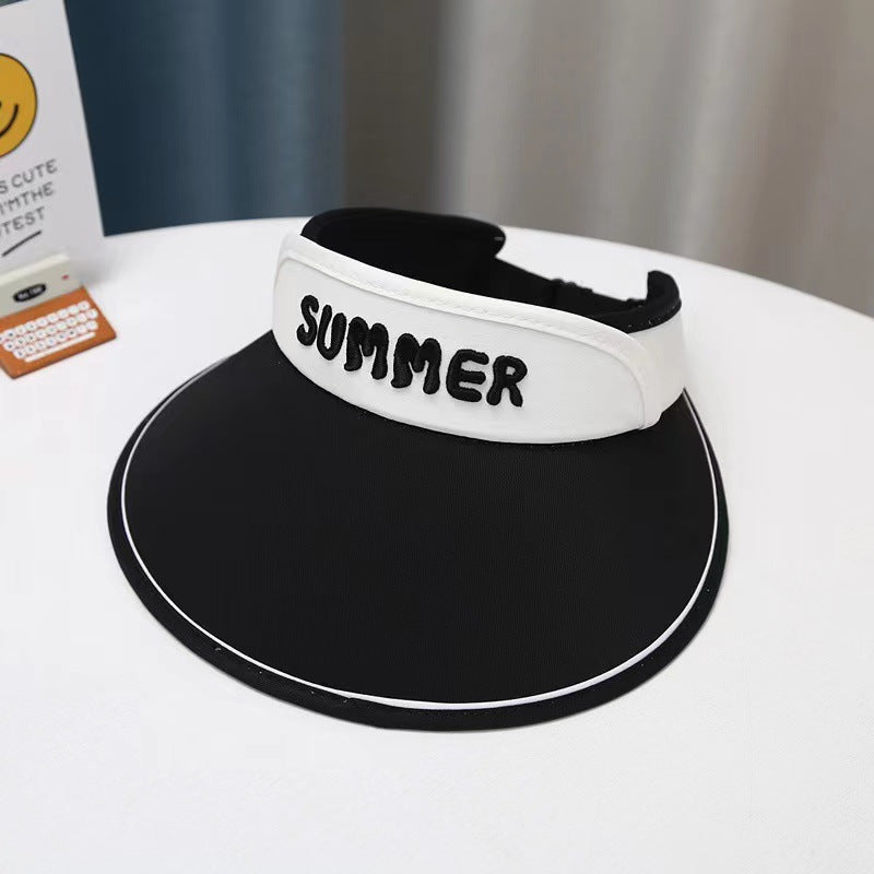 GD24051902兒童防曬帽夏季防暑空頂太陽帽男童女寶大帽簷遮陽帽(9-12天到貨)