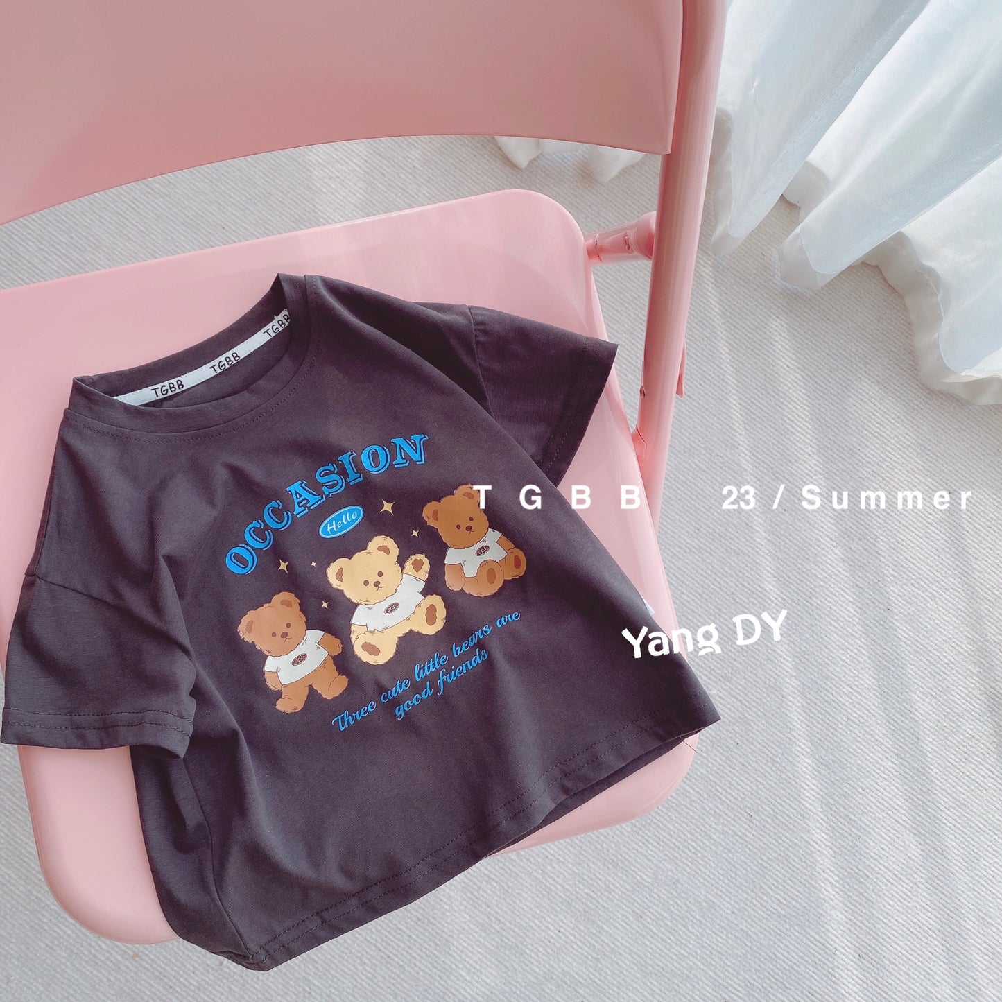 CA23072703童裝夏季新款兒童短袖t 恤寶寶可愛印花男女童上衣