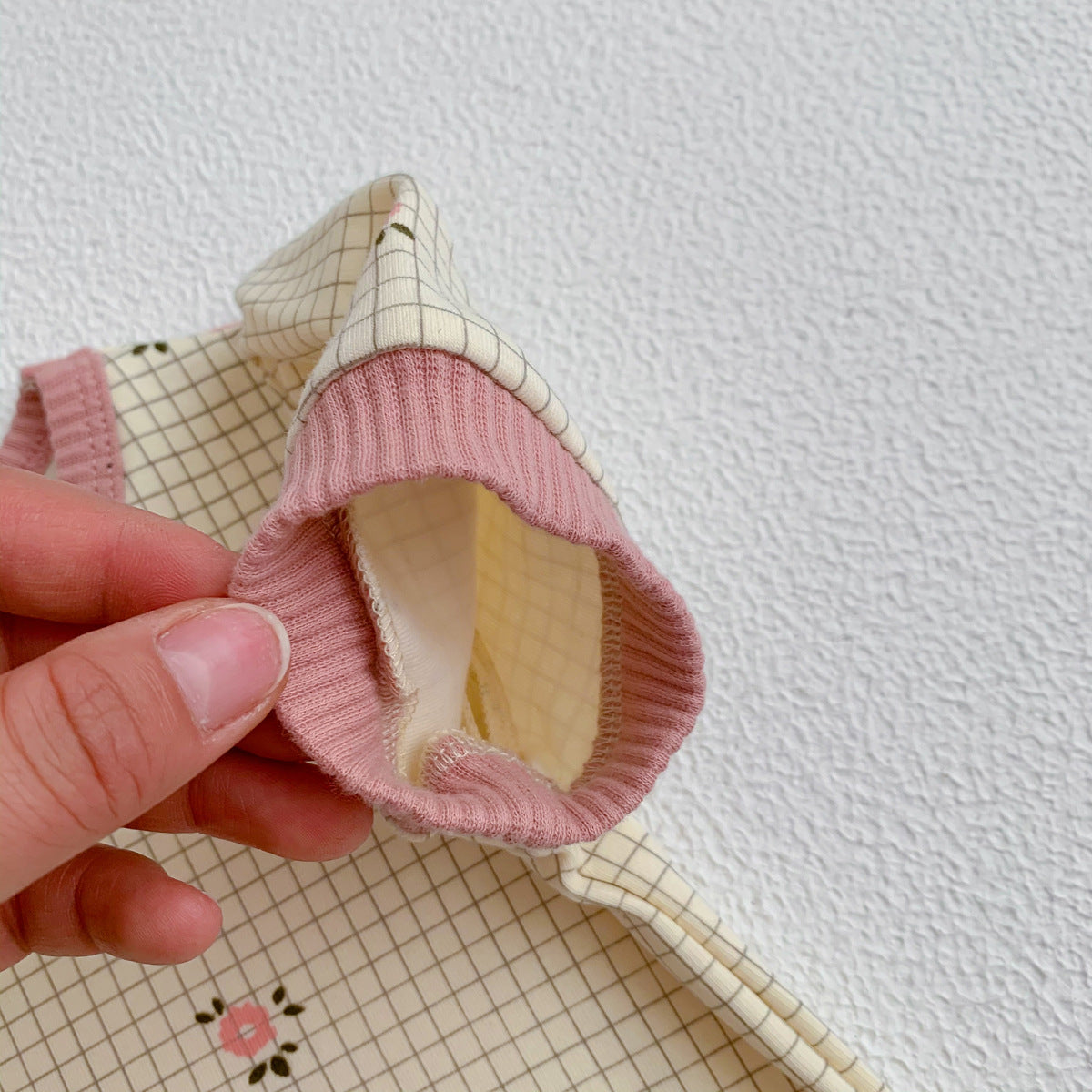 G23051602新款嬰兒夏季圓領小碎花短袖三角褲兩件套