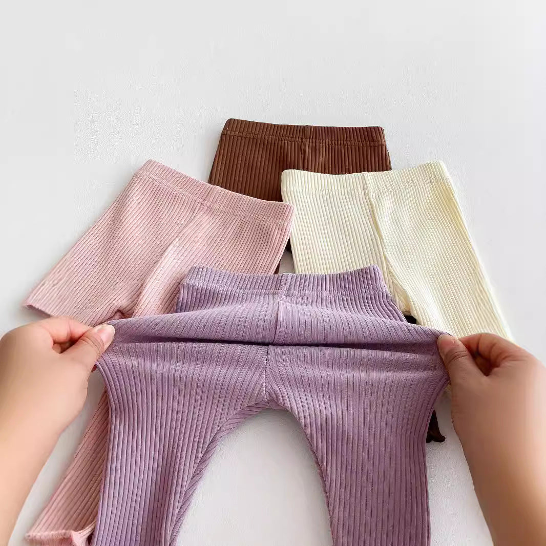 G25092514女童春秋新款彈性褲襪寶寶兒童外穿韓版休閒長褲簡約緊身褲跨境