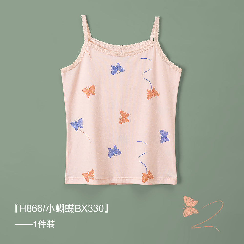 S23071315女童背心-春夏薄款a類純棉韓版女寶寶吊帶衫童裝女孩上衣批發