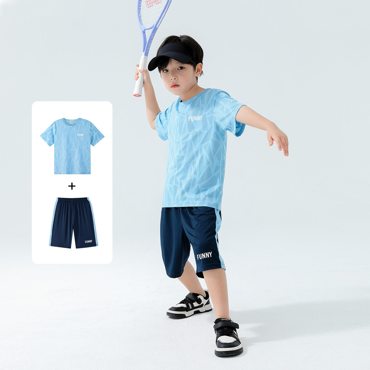 Z24060101新款兒童運動夏季男童衣服