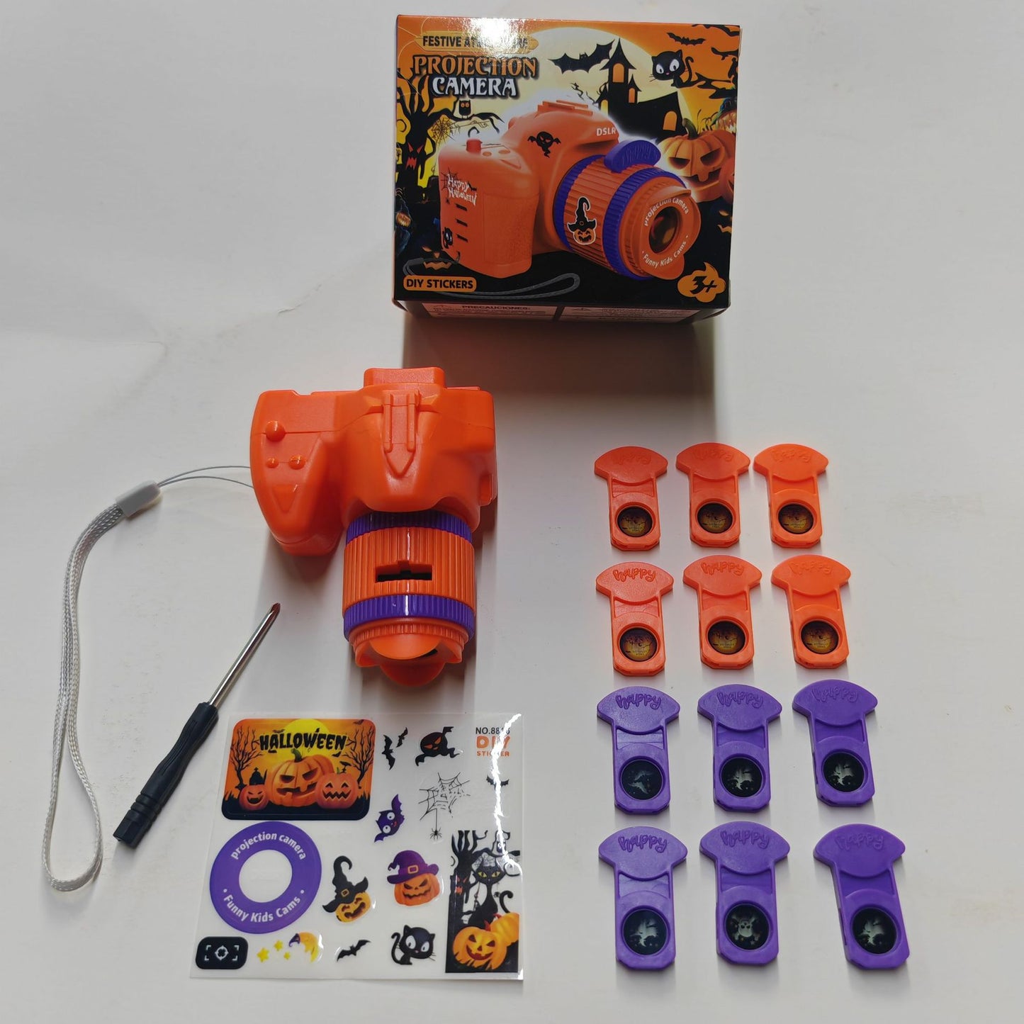 Z24081806萬聖節玩具投影攝影機兒童發光聖誕投影手電筒新年商品抖音