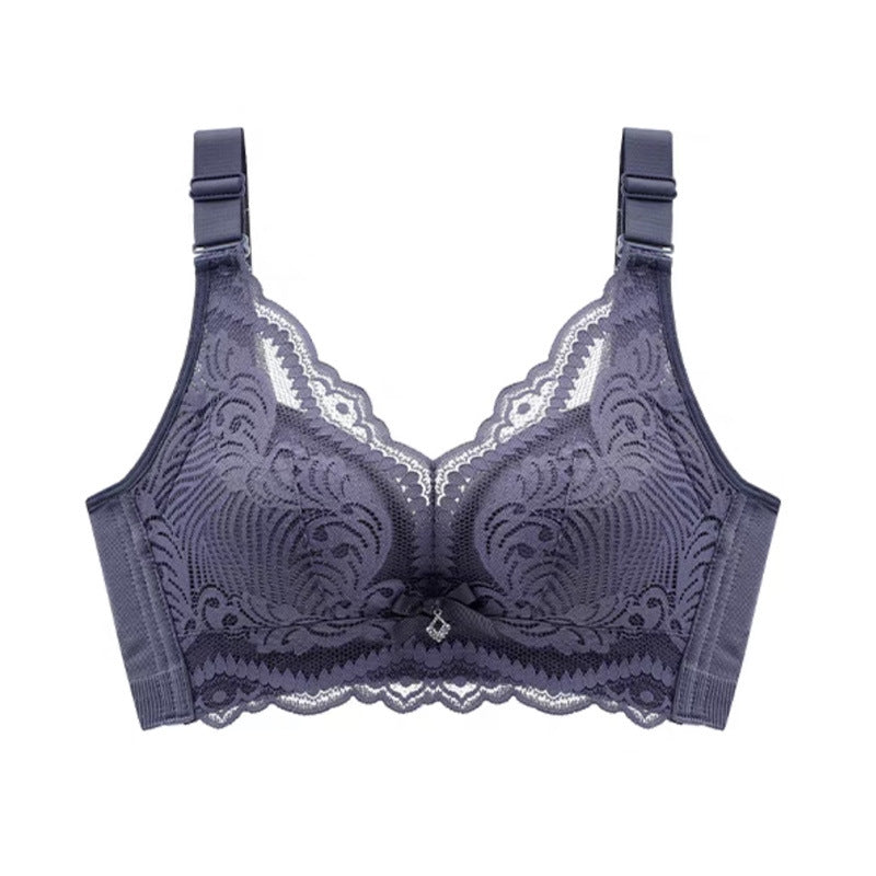 Z25080101佳思丹妮蕾絲內衣女小胸聚攏調整型胸罩無鋼圈收副乳不空杯