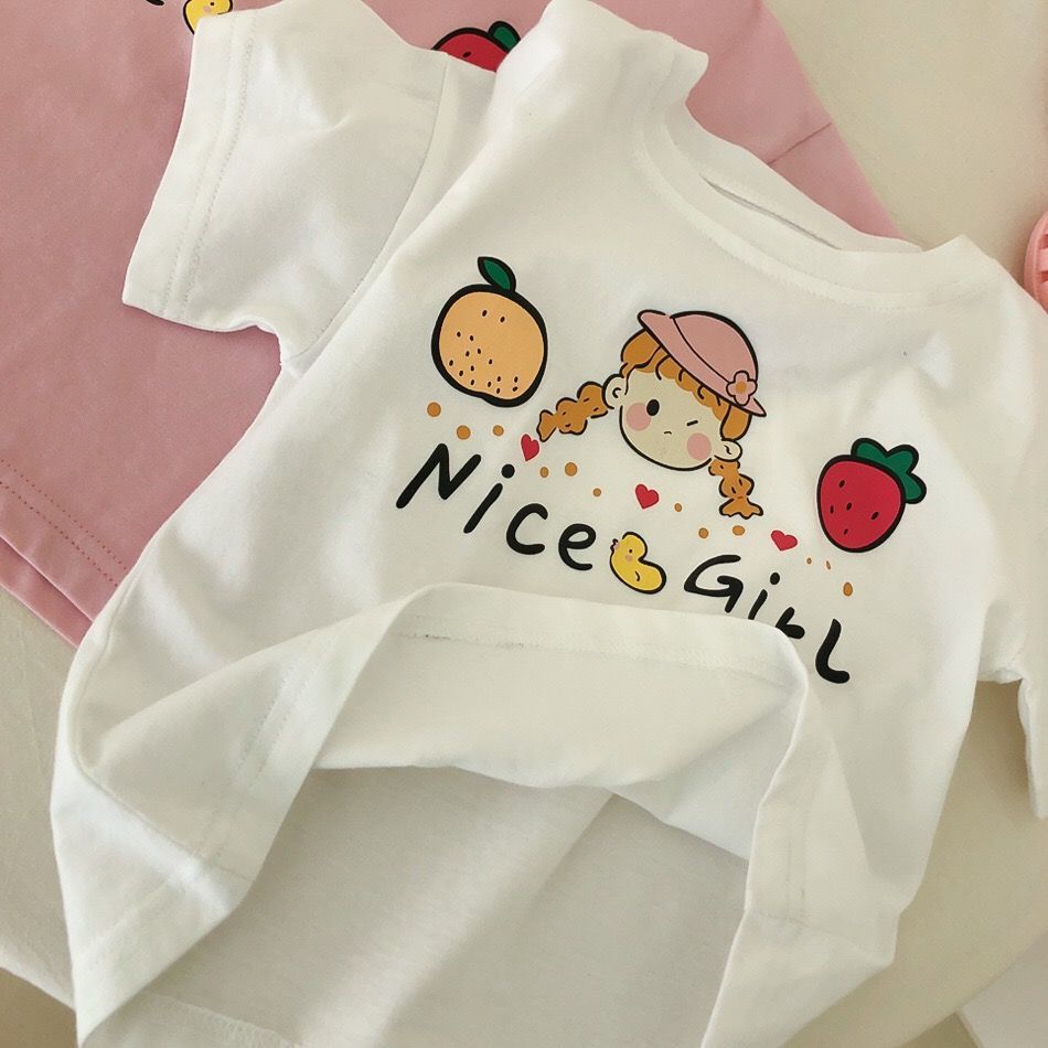 CA23072730女童短袖T恤女寶寶夏季-新款韓版寬鬆可愛日系童裝上衣中小童