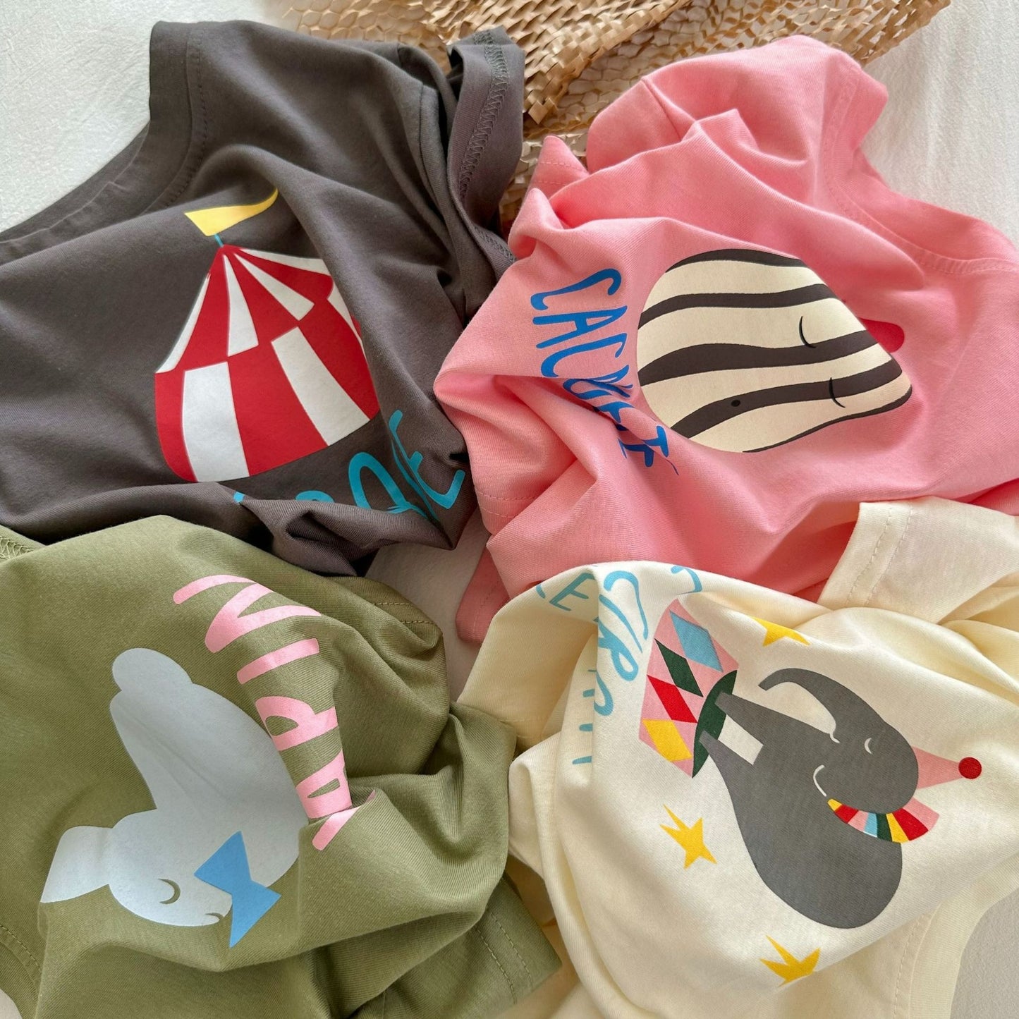 CA25052115男女童短袖T卹卡通印花可愛韓版寶寶半袖夏季新款兒童T恤