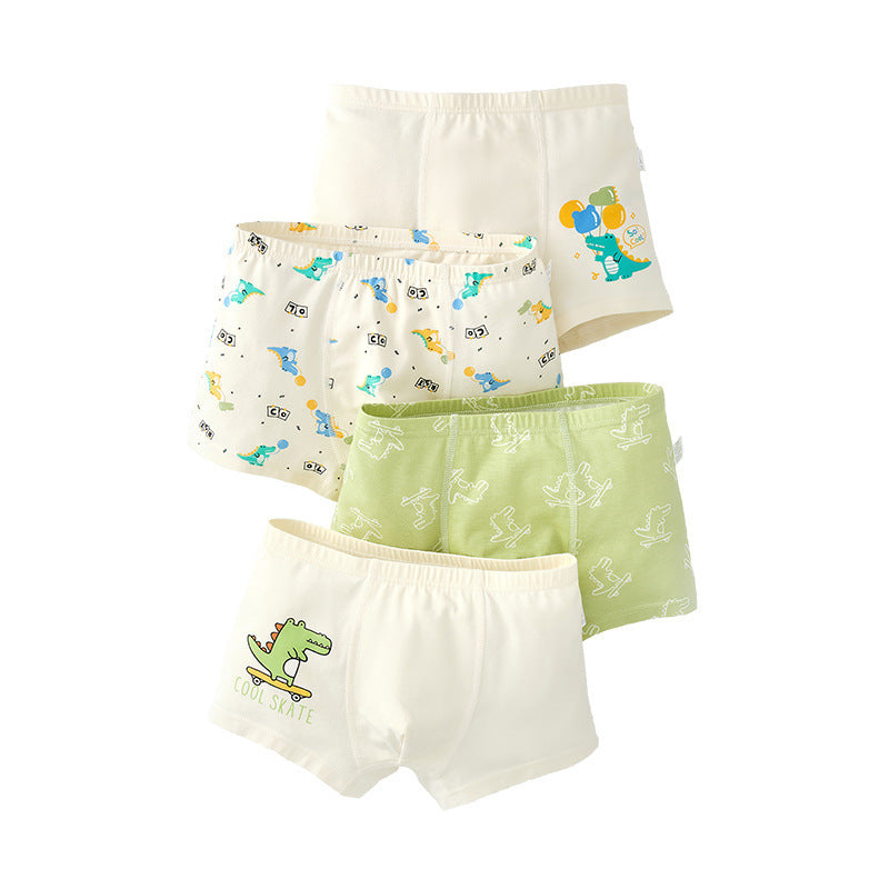 Z25040121兒童內褲男童男孩純棉a類棉平角短褲男寶寶中大童四角褲不夾屁屁