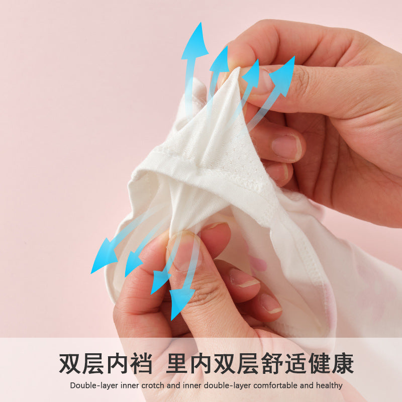 Z25040118女童內褲純棉a類棉兒童女孩短褲女孩小童平角褲不夾屁夏薄款