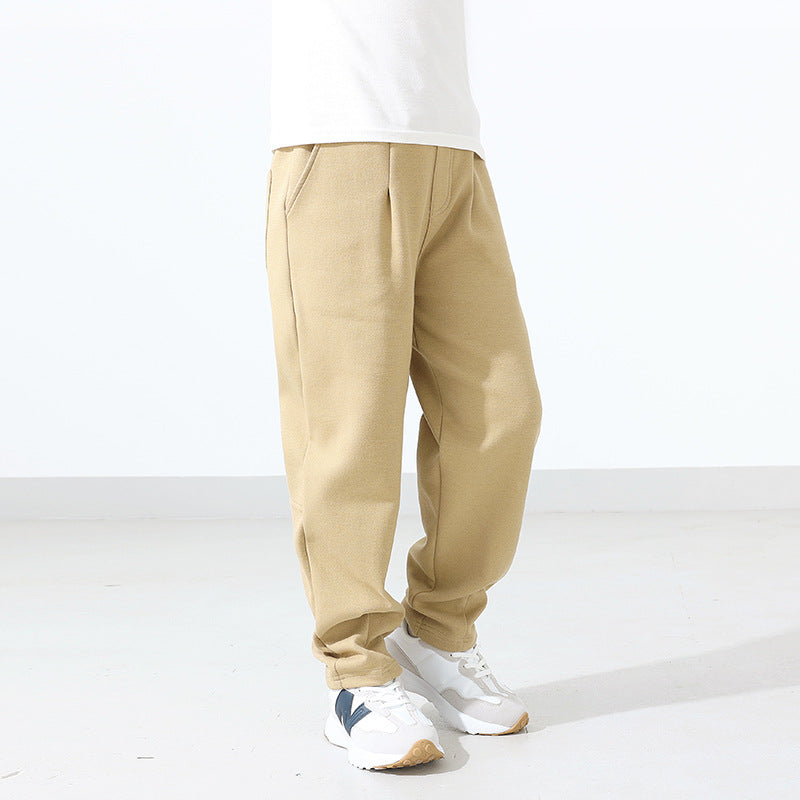 FI25101419童褲秋季韓版新款兒童運動長褲大童加肥平腳褲男童防蚊褲子批發