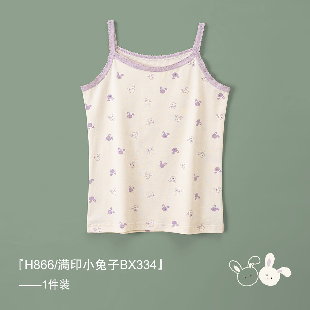 S23071315女童背心-春夏薄款a類純棉韓版女寶寶吊帶衫童裝女孩上衣批發
