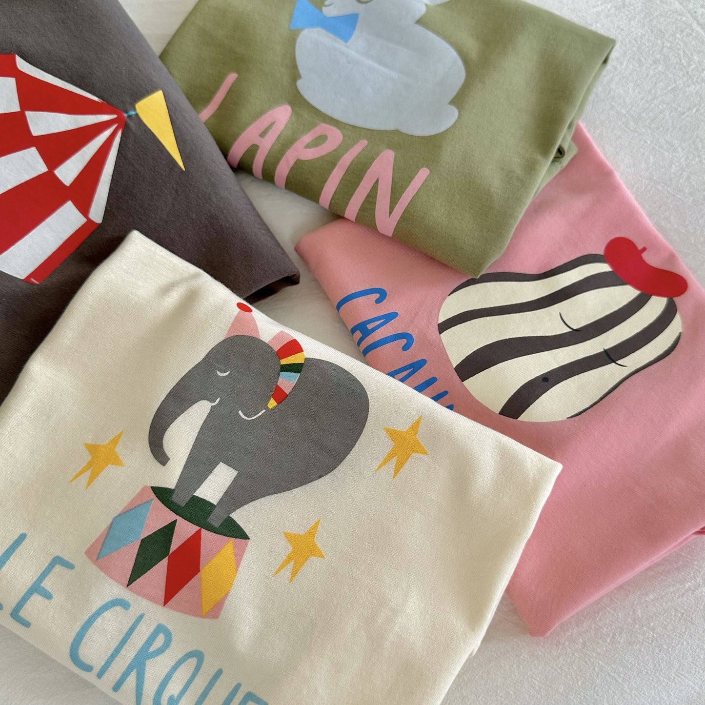 CA25052115男女童短袖T卹卡通印花可愛韓版寶寶半袖夏季新款兒童T恤