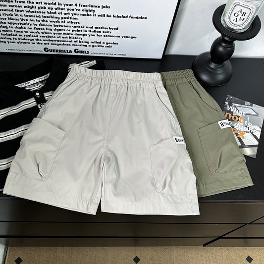 CD25050312夏季男童工裝短褲兒童帥氣五分褲男寶寶潮中大童薄款百搭短褲