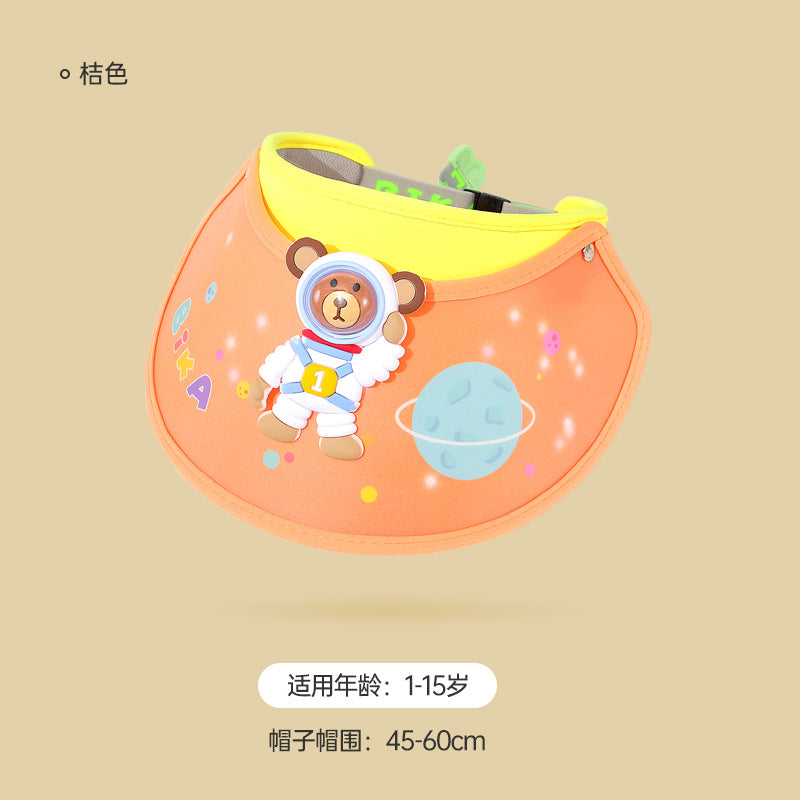 GD24051902兒童防曬帽夏季防暑空頂太陽帽男童女寶大帽簷遮陽帽(9-12天到貨)