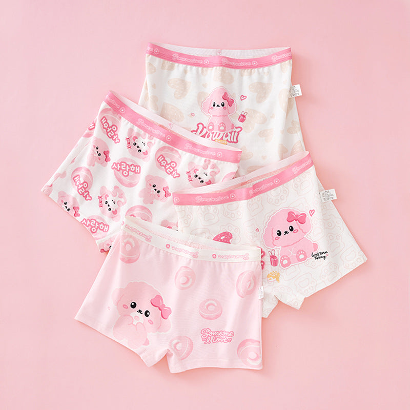 Z25040118女童內褲純棉a類棉兒童女孩短褲女孩小童平角褲不夾屁夏薄款