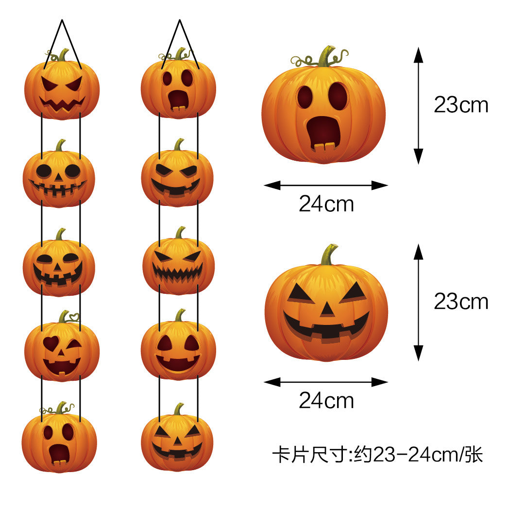 Z24081805萬聖節 派對裝飾 南瓜裝飾掛飾 門掛 萬聖節門前佈置用品