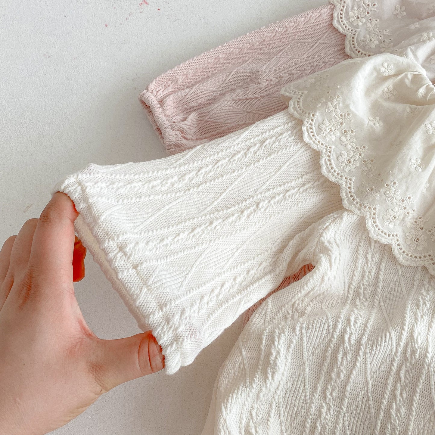 G25092501秋季嬰兒女寶寶包屁衣韓版圓領長袖娃娃領甜美連身衣爬服