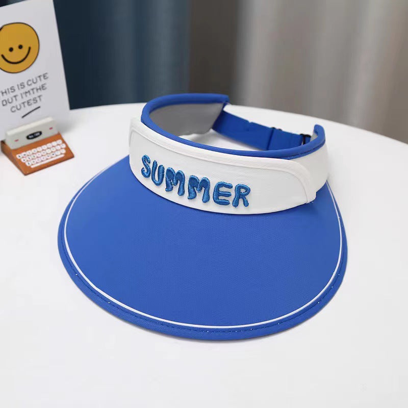 GD24051902兒童防曬帽夏季防暑空頂太陽帽男童女寶大帽簷遮陽帽(9-12天到貨)