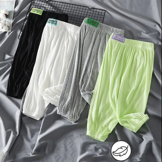 FB24070103兒童防蚊褲夏裝男童冰絲長褲女童褲子新款寶寶燈籠褲童裝防曬褲薄